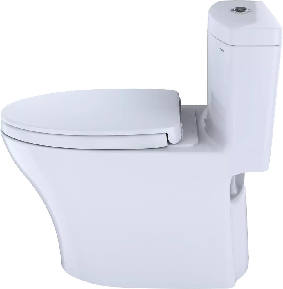 MS646234CEMFGN#01 (2) Toto MS646234CEMFGN#01 – Aquia® IV One-Piece Toilet - 1.28 & 0.9 GPF, Elongated Bowl - WASHLET+ Connection Slim Seat - Image 6