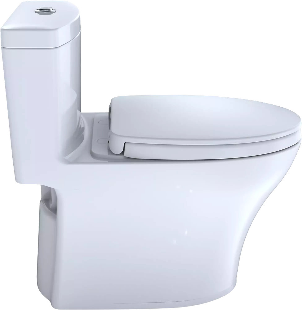 MS646234CEMFGN#01 (3) Toto MS646234CEMFGN#01 – Aquia® IV One-Piece Toilet - 1.28 & 0.9 GPF, Elongated Bowl - WASHLET+ Connection Slim Seat - Image 5