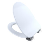 Toto SS234#01 – Slim elongated soft close toilet seat with cover