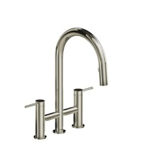 Riobel Azure AZ400 Bridge Pull-Down Kitchen Faucet