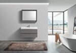 KUBEBATH BLISS 40″ Vulcan Ash Grey WALL MOUNT MODERN BATHROOM VANITY BSL40-BSL40-VAG - Image 3