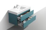 KUBEBATH BLISS 40″ Teal Green  WALL MOUNT MODERN BATHROOM VANITY BSL40-TG - Image 4