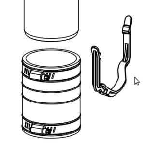 TOTO THU343  Outlet Assembly (2 inch x 4 inch) for In-Wall Tank System