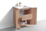Kubebath FSKSW24-OAKWOOD-BG Free Standing Vanity - Image 5
