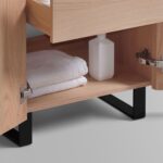 KubeBath Fiore FSKSW36-OAKWOOD-BK Free Standing Vanity - Image 8