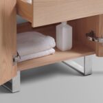 KubeBath FSKSW60D-OAKWOOD-CH Free Standing Vanity - Image 8
