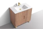 KubeBath Fiore FSKSW36-OAKWOOD-BG Free Standing Vanity - Image 10