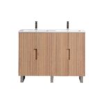 KubeBath FSKSW48D-OAKWOOD-CH Double Sink Vanity - Image 4