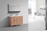 KubeBath FSKSW48D-OAKWOOD-CH Double Sink Vanity - Image 5