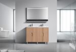 KubeBath FSKSW48D-OAKWOOD-CH Double Sink Vanity - Image 6