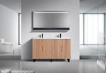KubeBath FSKSW60D-OAKWOOD-BK Free Standing Vanity - Image 9