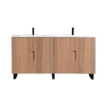 KubeBath FSKSW72D-OAKWOOD-BK Free Standing Vanity - Image 9