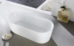 KubeBath Ovale KFST1467 White Free Standing Bathtub - Image 3
