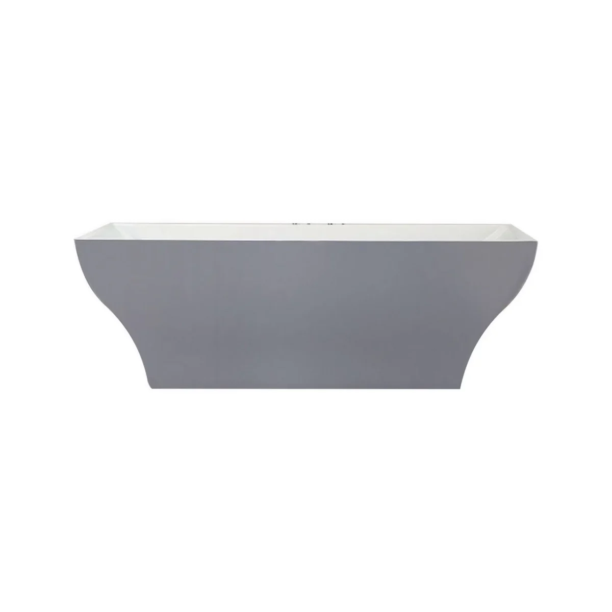 KubeBath Volta KFST2671 Free Standing Bathtub White - Image 1