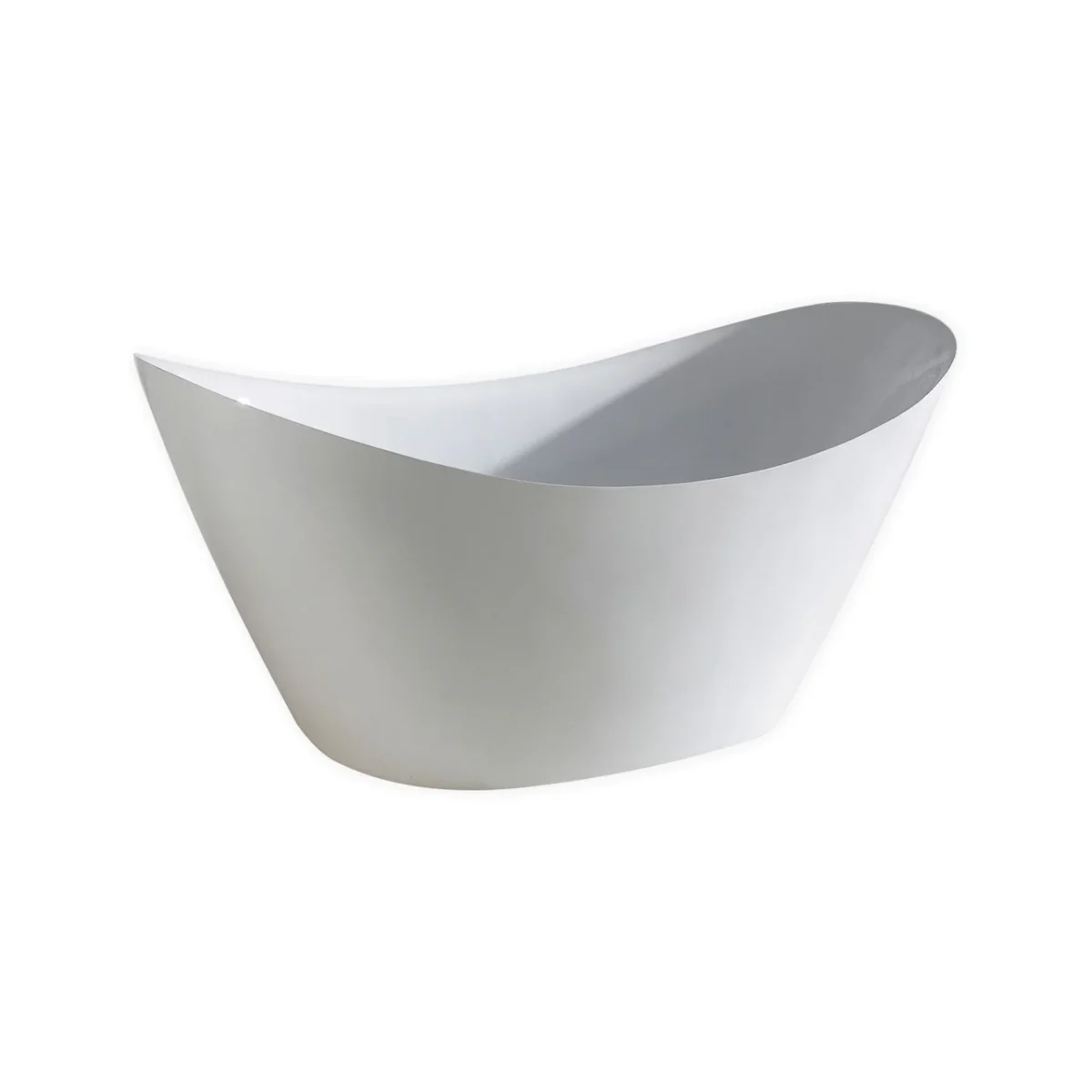 KubeBath Luna KFST2768 Free Standing Bathtub White - Image 1