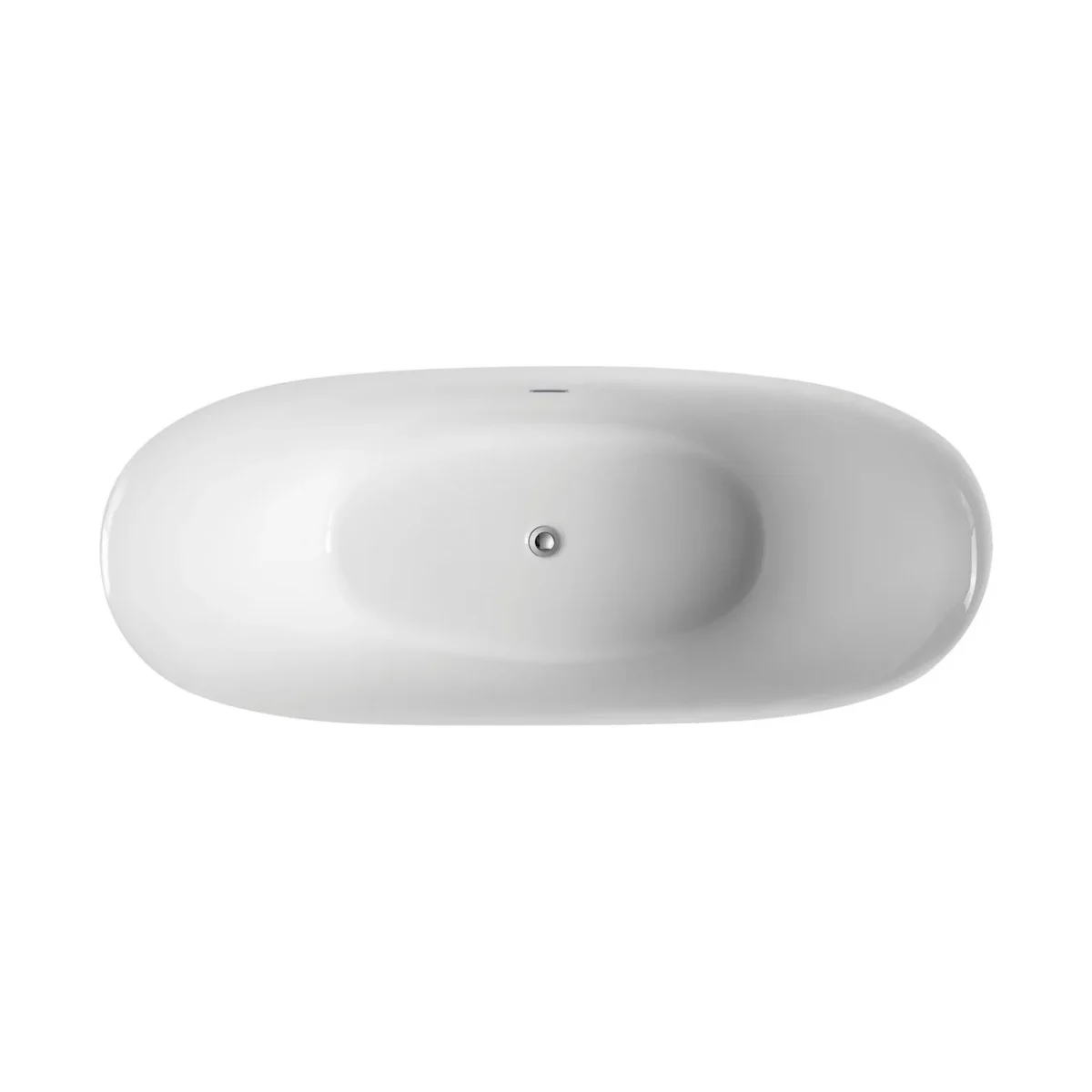 KubeBath Luna KFST2768 Free Standing Bathtub White - Image 4
