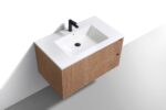 KubeBath Fiore KSW36R-OAKWOOD Wall Mount Bathroom Vanity - Image 2