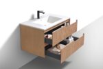 KubeBath Fiore KSW36R-OAKWOOD Wall Mount Bathroom Vanity - Image 3
