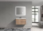 KubeBath Fiore KSW36R-OAKWOOD Wall Mount Bathroom Vanity - Image 4