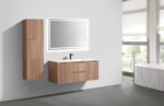 Bathroom Oak Wood SLBS59-OAKWOOD Linen Side Cabinet - Image 3