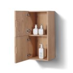 Bathroom Oak Wood SLBS28-OAKWOOD Linen Side Cabinet - Image 3