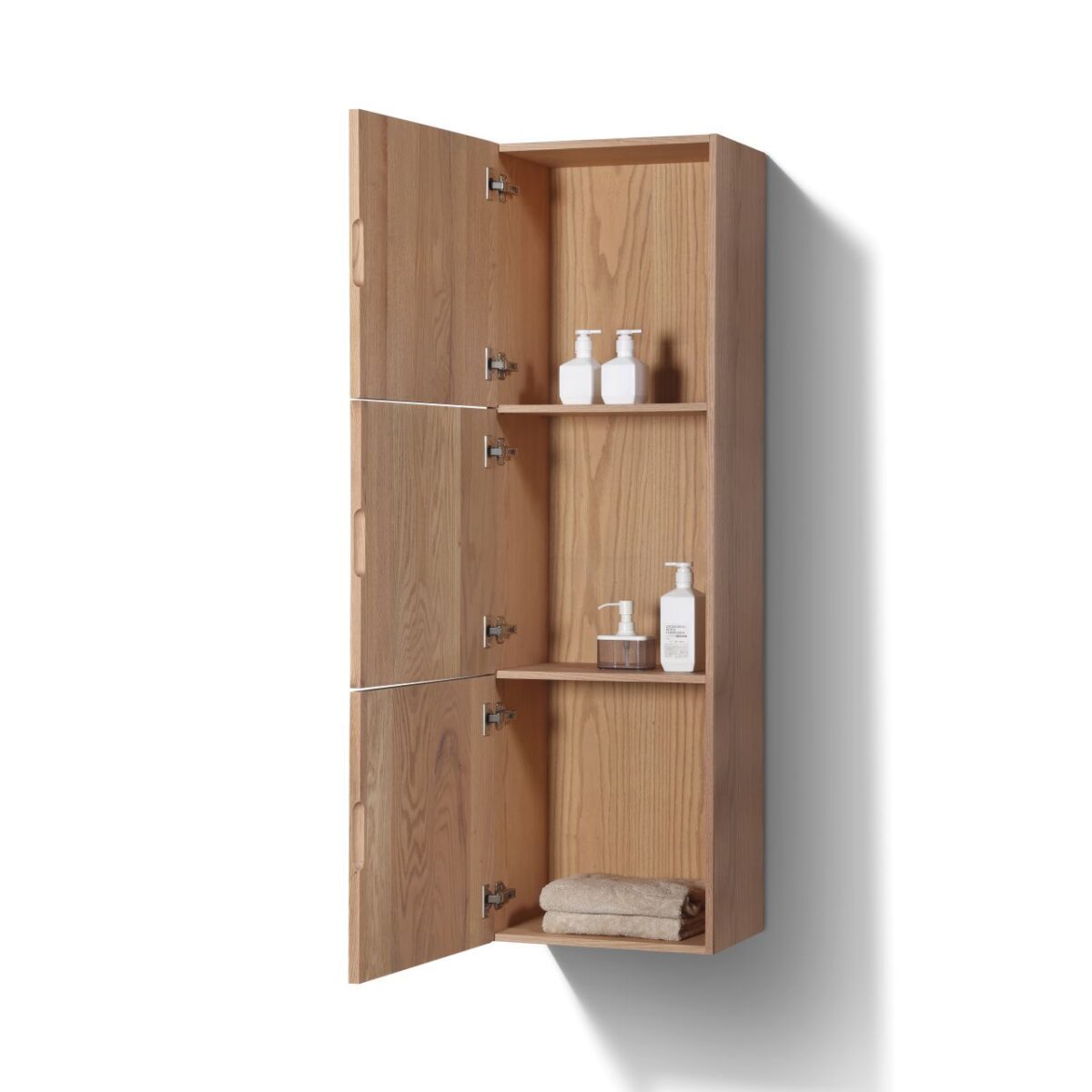 Bathroom Oak Wood SLBS59-OAKWOOD Linen Side Cabinet - Image 2