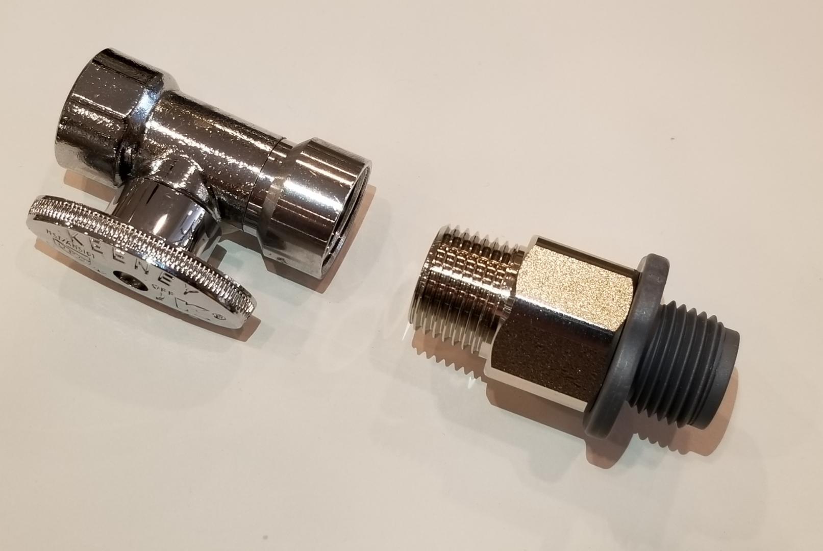 THU805 TOTO THU805 1/2" Straight Shutoff Valve Kit - Image 1