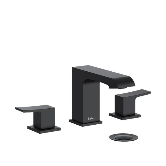 ZO08-BK Riobel Zendo ZO08 Widespread Bathroom Faucet - Image 1