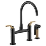 BRIZO LITZE 62544LF ARC SPOUT BRIDGE, INDUSTRIAL HANDLE - Image 4
