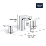 Grohe Bauloop 20225 Widespread 2-Handle Bathroom Faucet - Image 5
