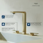 Grohe Allure 20584 Widespread 2-Handle Bathroom Faucet - Image 4