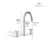 Grohe Atrio 20659 Widespread 2-Handle Bathroom Faucet - Image 3