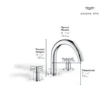 Grohe Atrio 20660 Widespread 2-Handle Bathroom Faucet - Image 5
