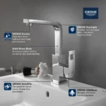 Grohe Eurocube 23184 Single-Handle Bathroom Faucet - Image 4