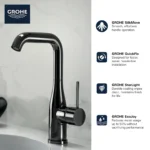 Grohe Essence 23486 Single-Handle Bathroom Faucet - Image 4