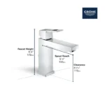 Grohe Eurocube 23670 Single-Handle Bathroom Faucet - Image 3