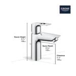 Grohe BauLoop 23963 Single-Handle M-Size Bathroom Faucet - Image 2