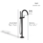 Grohe Atrio 24368 Single-Handle Freestanding Tub Faucet - Image 4
