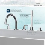 Grohe Atrio 25274 5-Hole 2-Handle Deck Mount Tub Faucet - Image 2