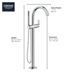 Grohe Defined 29302 Single-Handle Freestanding Tub Faucet - Image 3
