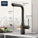 Grohe Essence 30271 Single-Handle Pull-Out Kitchen Faucet - Image 3