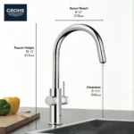 Grohe Blue 31251 Single-Handle Pull Down Kitchen Faucet - Image 4