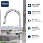 Grohe Minta 31378 Single-Handle Pull Down Kitchen Faucet - Image 4