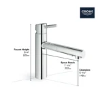 Grohe Concetto 31453 Single-Handle Pull-Out Kitchen Faucet - Image 5