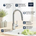 Grohe Concetto 31479 Single-Handle Pull Down Bar Faucet - Image 2