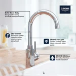 Grohe Concetto 31518 Single-Handle Pull Down Bar Faucet - Image 3