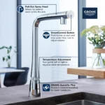 Grohe Zedra 31559 Smart Control Pull-Out Kitchen Faucet - Image 3