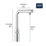 Grohe Essence 31616 Smart Control Pull-Out Kitchen Faucet - Image 4
