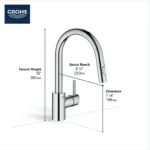 Grohe Concetto 32665 Single-Handle Pull Down Kitchen Faucet - Image 2