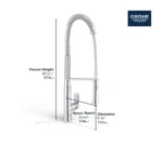 Grohe K7 32951 Single-Handle Dual Spray Kitchen Faucet - Image 2